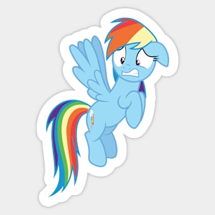 Wincing Rainbow Dash Sticker